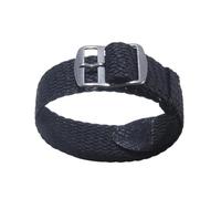 SpaRcz Correa de reloj de nailon de Color sólido, pulsera tejida de perlón, cinturón con hebilla tejida, negro, azul, 18-20mm, Negro, 18mm