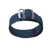 SpaRcz Correa de reloj de nailon de Color sólido, pulsera tejida de perlón, cinturón con hebilla tejida, negro, azul, 18-20mm, Azul, 20mm