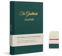 Spardar Diario de Gratitud, Diario de Mindfulness sin Fecha para Mayor Felicidad, Motivación y Satisfacción, Perfecto para la Oficina y la Universidad (Verde)