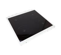 sparefixd Adecuado para placa Zanussi con parte superior de cristal y marco blanco solo para modelo ZCV621MW