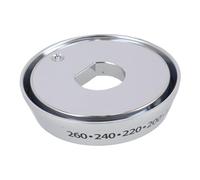 sparefixd Adecuado para pomo de horno Belling, anillo exterior plateado para los modelos que se enumeran a continuación