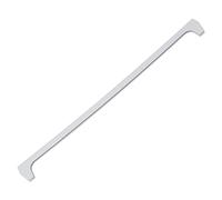 sparefixd Estante frontal de cristal con borde de plástico blanco adecuado para nevera Beko