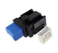 sparefixd Interruptor de encendido y apagado para cortacésped Bosch Rotak 34, 36, 37, 43, color azul