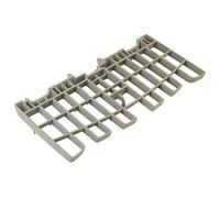 sparefixd Soporte de vidrio desplegable gris con solapa lateral para lavavajillas Indesit