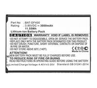 Sparepart: CoreParts Battery for Bluebird Barcode Scanner 11,55Wh Li-Ion 3,85 V, BUF400BL BAT-DF400 BAT-EF400 (Scanner 11,55 WH Li-Ion 3,85 V 3000 mAh, Black for EF400)