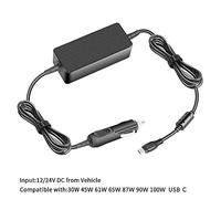 Sparepart: CoreParts USB-C Car Charger 100W 5V2A-20V5A Plug:USB-C, 40AK0065WW (100W 5V2A-20V5A Plug:USB-C Input: 12-24V 5A, Output:5V3A,9V3A,12V3A, 15V3A, 20V5A Type C, CE FCC EMC Cert)