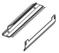 Sparepart: Zebra Kit Ribbon Strip Plate and Static Brush ZE500-4 RH & LH, W125653071 (Static Brush ZE500-4 RH & LH P1046696-043)