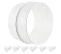 SPARES2GO Anillo adaptador universal para conector de manguera doble de ventilación de secadora.
