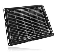 SPARES2GO Bandeja universal para horno Bosch para Neff para Siemens Pan Base y rejilla (46,5 cm x 37,5 cm) 465 mm x 375 mm