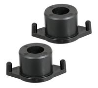 SPARES2GO Buje de rueda de plástico para cortacésped Mountfield 625M 725M, compatible con Stiga, se adapta a Castel Garden (paquete de 2)