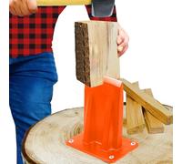 SPARES2GO Cuña para troncos, cortador de leña, alta visibilidad, para partir leña, hacha montada en madera, cincel