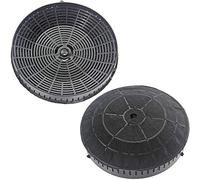 SPARES2GO Filtro de Carbono Redondo Tipo 57 compatible con Bosch DEM63AC00B/01 DEM63AC00B/02 Extractor de Ventilación para Campana Extractora (Paquete de 2)