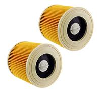 SPARES2GO Filtro de Cartucho compatible con Karcher NT27/1 NT27/1 m VC6100 VC6200 Aspiradoras (Pack de 2)