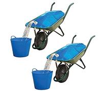 Spares2go Garden & granja recipiente para agua carretilla bolsa de transporte (80 L, pack de 2)