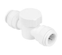 SPARES2GO Grifo de emergencia de 15 mm con ajuste rápido a presión para electrodomésticos, válvula de aislamiento de agua de 1/4 de vuelta
