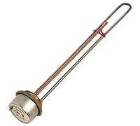 SPARES2GO Incoloy - Calentador de inmersión de Agua Caliente Dura de 27 Pulgadas + Bolsillo de Cobre + termostato