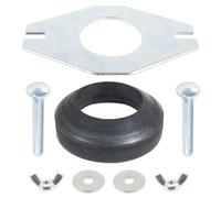 Spares2go Kit de fijación de acoplamiento universal para cisterna de inodoro, placa de metal plana, juego de conectores para tanque, cuenco (5 cm)