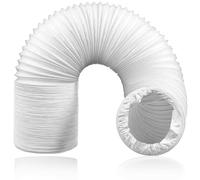 SPARES2GO Manguera de ventilación flexible de PVC para aire acondicionado, universal (6" x 6 metros, blanco)