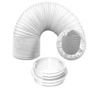 SPARES2GO Manguera de ventilación para campana extractora, 3 metros, 12,7 cm y 15 cm, kit de anillo de conector roscado