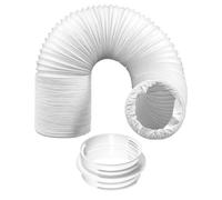 SPARES2GO Manguera de ventilación para campana extractora, 6 metros, 12,7 cm y 15 cm, kit de anillo de conector roscado