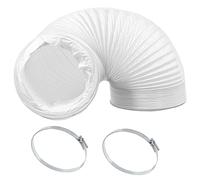 SPARES2GO Manguera para conducto de aire acondicionado de 15 cm (5,9") y 3 metros (5,9") de PVC flexible, universal, con 2 abrazaderas de acero.