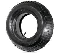 SPARES2GO Neumático de rueda de carretilla y tubo interior (4.00-8 4.80-8, 35PSi) 16 pulgadas/9 pulgadas