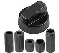 SPARES2GO Perilla de control con interruptor compatible con Tower freidora de aire (paquete de 1, negra)