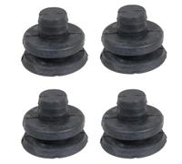 SPARES2GO Pie redondo para procesador de alimentos Magimix Compact CS 2100 3100 3200 4200 5200 XL (paquete de 4 pies, negro)