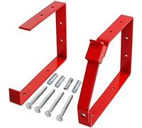 Spares2go Soportes de Rack de Almacenamiento de Escalera de Pared con Cerradura Universal (Rojo)
