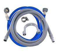 SPARES2GO Universal de Agua fría de llenado de Entrada de tubería de alimentación de Largo (3,5 m) + 2,5 m de la Manguera de Drenaje Kit de extensión