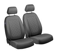Spark delantero - Fundas de asiento para conductor y pasajero - Color Premium Gris tintada cuadros
