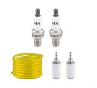 Spark P-lug 794-00082 - Cortacésped con rosca de 10 mm y alcance de 12,7 mm, hexagonal de 16 mm, repuesto para recortadoras y sopladores Champion RDZ4H y Troy-Bilt, incluye línea de filtro de