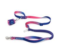 Spark Paws Juego de cinturón de seguridad multiusos para perro manos libres y soporte para bolsa de excrementos, cono de nieve