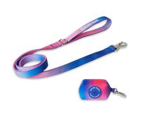 Spark Paws Juego de correa y bolsa para excrementos de perro de alta calidad, gancho de aleación resistente para razas de tracción fuerte, cómodo, duradero y seguro, cono de nieve