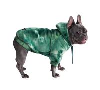 Spark Paws Sudadera con capucha para perro, suéter de alta calidad para perros pequeños, medianos y grandes, trajes cálidos para bulldogs franceses, pitbull, cachorro, chaqueta de invierno, verde