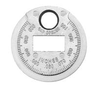 Spark Plug Gap Gauge - Coin Tool Tester, 0.6-2.4mm Scale Disk | Metal Sparkplug Gapping Device for Cars, Motorcycles, Trucks, Automotive Repair, Engine Tune-Up Accessory, Handy Pocket Measuring