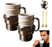 Spark Plug Mug, Novelty Spark Plug-Shaped Coffee Cup, 12 Ounce Creative Car Engine Cups for Garage,Auto Lovers, Mechanics,Collectors,Home Decor