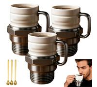 Spark Plug Mug, Novelty Spark Plug-Shaped Coffee Cup, 12 Ounce Creative Car Engine Cups for Garage,Auto Lovers, Mechanics,Collectors,Home Decor