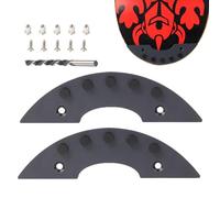 Spark Slider - Kit de doble placa Spark de metal negro, accesorio para cojín de presión en la cola, dispositivo de mejora del patinaje, componente adicional efecto fuego creado