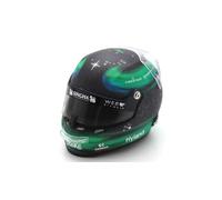 Spark Stake F1 Team Kick Sauber, Valtteri Bottas, mini casco modelo a escala 1/5, 2024, modelos Stilo, negro, verde