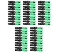 SparkFeng Adaptador de conector rápido de fibra óptica SC/-C, 50 unidades; conectores rápidos de fibra óptica para telecomunicaciones - grado de comunicación; carcasa de ABS verde con