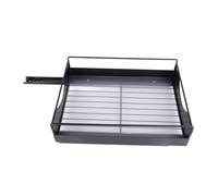 SparkFeng Cesta de cajón extraíble, estante de almacenamiento deslizante de metal para gabinete de cocina, bandeja organizadora de acero al carbono de alta resistencia con rieles de deslizam