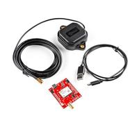 SparkFun GPS-RTK Dead Reckoning Kit (SMA) Sensor Fusion GPS Board, 184 canales U-blox F9 Motor GNSS Receptor, Reversible USB A a C Cable - 0,8 m, Dimensiones de la placa: 60,0 mm x 82,0 mm x 22,5 mm