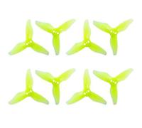 SPARKHOBBY 16 Piezas 8 Pares GFan 2023 hélice de 3 Palas 2 Pulgadas 3 Agujeros 1,5 mm diámetro del Orificio Central CW CCW Accesorios para RC palillo de Dientes FPV Drone (16PCS 2023 Amarillo)