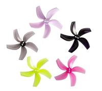 SPARKHOBBY 4 Pares GF D63 63mm 2,5 Pulgadas 5-Blade D63-5 PC Cinewhoop 1,5mm 1,76g Propeller Props 1105 5500KV RC FPV Racing Drones con conductos (4 Pares D63-5 Gris)