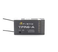 SPARKHOBBY FrSky TFR6A TFR6-A 2,4GHz 7 Channale Receptor FASST Compatible con Futaba T14SG T8FG Módulo para Control Remoto FPV Drones (TFR6-A)