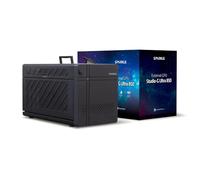 SPARKLE Fuente de alimentación integrada de 850 W, compatible con tarjeta gráfica de 346 mm, caja PCIe externa conectada Thunderbolt 5, negro [TBX-850FAB]