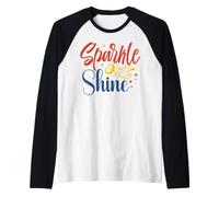 Sparkle & Shine Patriotic Memorial Day Hombres, Mujeres, Niños Niñas Camiseta Manga Raglan