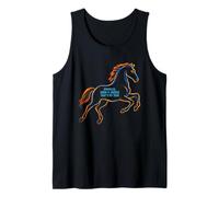 Sparkle Snow Horses Mi año 2026 del Caballo Chino Camiseta sin Mangas