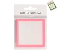 Sparkle Sticky Notes, Glitter Notepad Sticky Notes, Small to Do List, Office Suppliess (1pcs-Pink)